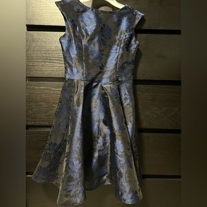 Kids dress blue and black